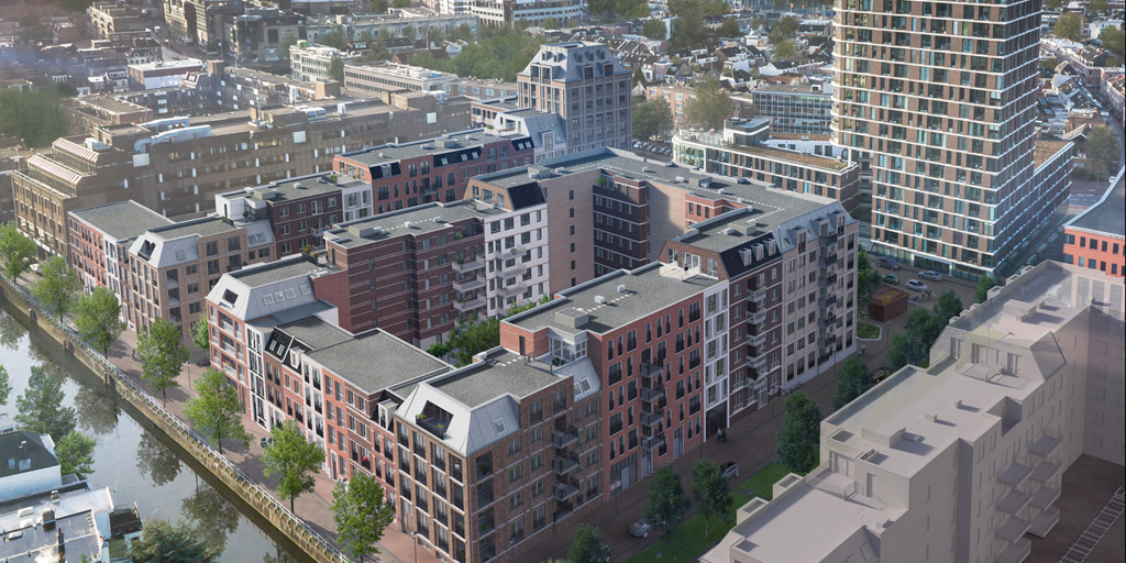 Twee grote daktuinen in Utrecht